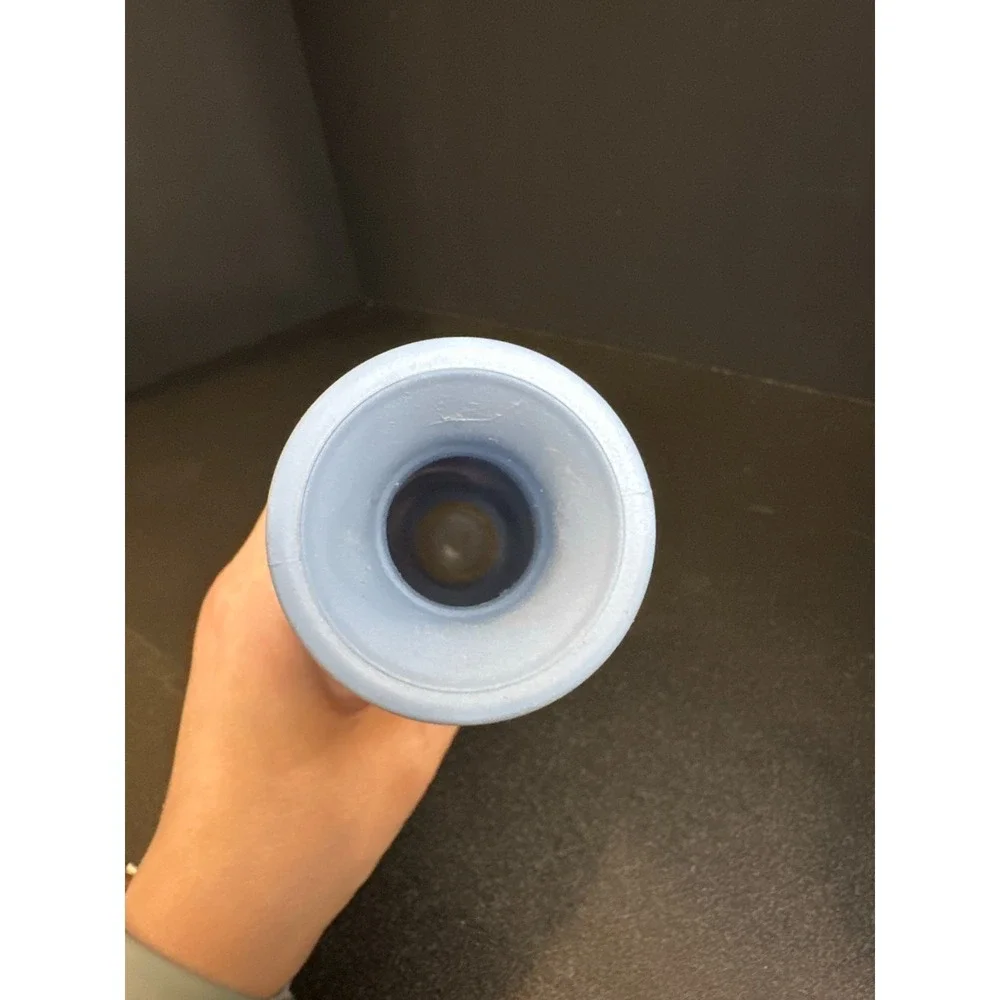 Vintage Avon Blue Jasperware Style Vase 7.5